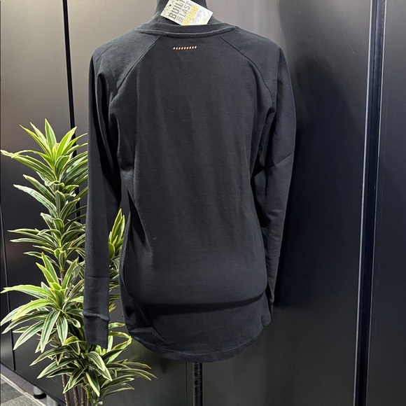 Ariat Rebar Cotton strong pre-shrunk, logo chest, crew,rib knit cuffs,drop tail - Picture 3 of 6